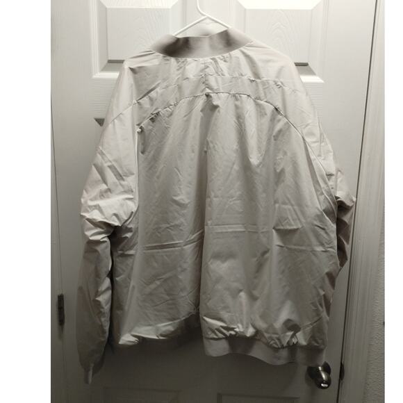 All in Motion Men's 3X Beige Wind & Water Resistant Insulated Varsity Jacket NWT - Picture 2 of 8